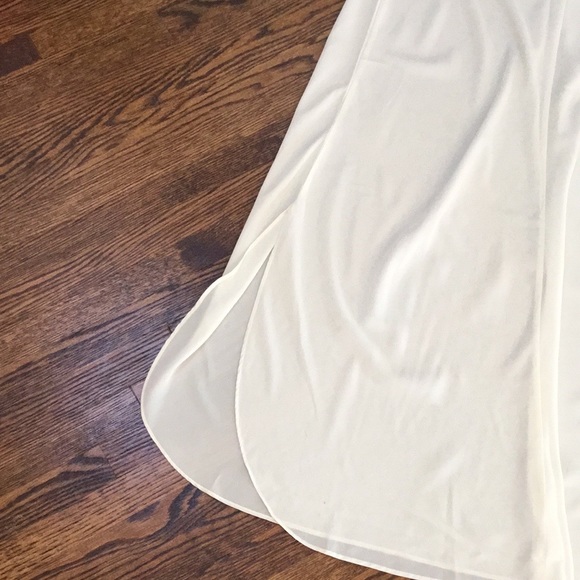 White Spaghetti Strap Slip Chemise Pajama Dress - Picture 7 of 8